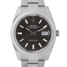 ROLEX Datejust 41 126300 Black Oyster Garanzia 2019 Scatola/Carta