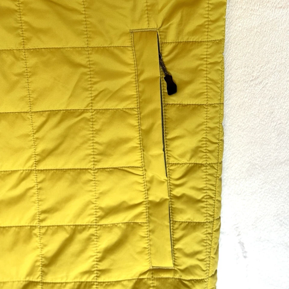 Eastern Mountain Sports EMS Men’s Vest Yellow M Primaloft Pertex Stuff Pocket - Image 4 of 4