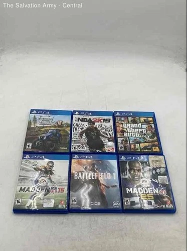 Sony PlayStation 4 Grand Theft Auto V And More Video Games Lot Of 6