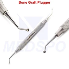 Sinus Lift Bone Spoon Graft Plugger Double End Dental Implant Bone Grafting Tool