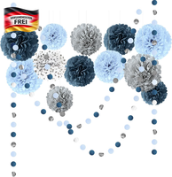 Seidenpapier Pompons Deko Set 15 StüCk FüR Hochzeit Babyparty Geburtstag Garten