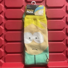 South Park Butters Mens Crew Socks 1 Pair Size 6-12 Comedy Central Brand New