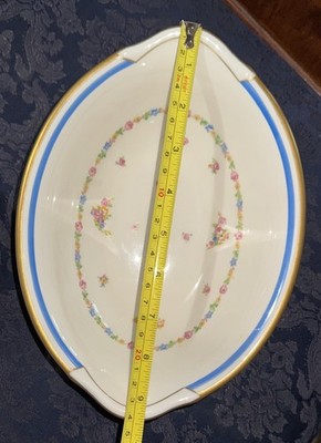 TWO WARWICK  Vegetable Bowls | Serving Dishes - Gold Trim Floral