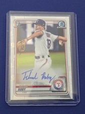 2020 Bowman Draft Chrome - Tekoah Roby Auto CDA-TR Texas Rangers #CDA-TR