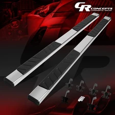 PAIR 5" FLAT STEEL RUNNING BOARD STEP NERF BAR FOR 2019-2024 RAM 1500 CREW CAB