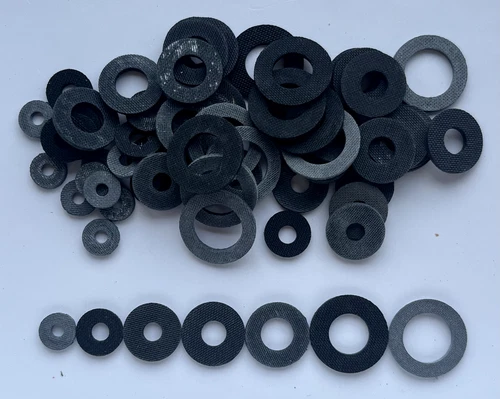M3,M4,M5 M6,M8, M10 & M12 Rubber Washers- Various quantities available