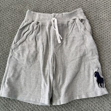 Polo Ralph Lauren Boys Sweat Shorts Gray Size 8 Big Pony