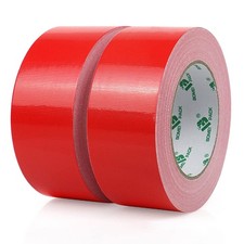 2 Rolls Red Duct Tape Heavy Duty Waterproof, Red Duct Tape 2 Inch X 35 yds, S...