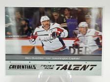 2024-25 ALEXANDER ALEX OVECHKIN UD CREDENTIALS FRT-AO FRONT ROW TALENT CARD NHL