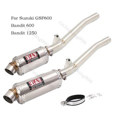 For Suzuki Bandit 600 1250 Gsf600 1995-2006 Exhaust Muffler Mid Link Pipe Escape