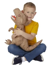 Jurassic World Brown T-Rex Rexy Super Soft Plush Cuddle Pillow Buddy Stuffie
