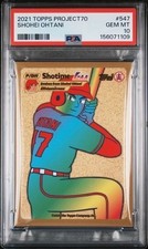 2021 TOPPS PROJECT 70 #547  SHOHEI OHTANI  PSA 10 ARTIST PROOF SP /51