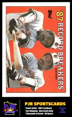 Eddie Murray 1988 Topps #4b Baltimore Orioles : No caption on front