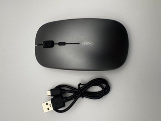 Maus Kabellos mit Bluetooth oder Empfänger Dongle silber grau
