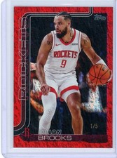 2025 Topps NBA Red Glitter 1/5 DILLON BROOKS SSP No. 181!