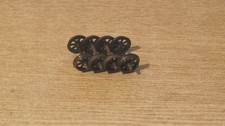 OO Gauge  2 Rail Coach Wagon 12mm Plain Axle Spoked Wheels x 4