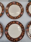 8 Vitromaster Abundance Fruits trim Dinner Plates Stoneware 10.5" Vintage — photo 6