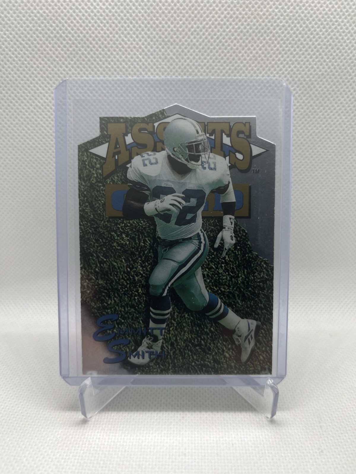 1995 Classic Assets Gold Die-Cuts Silver Emmitt Smith #SDC15 Dallas Cowboys HOF