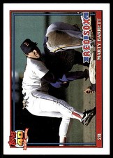 Marty Barrett 1991 Topps #496 Boston Red Sox MLB READ FREE SHIPPING AutographDen