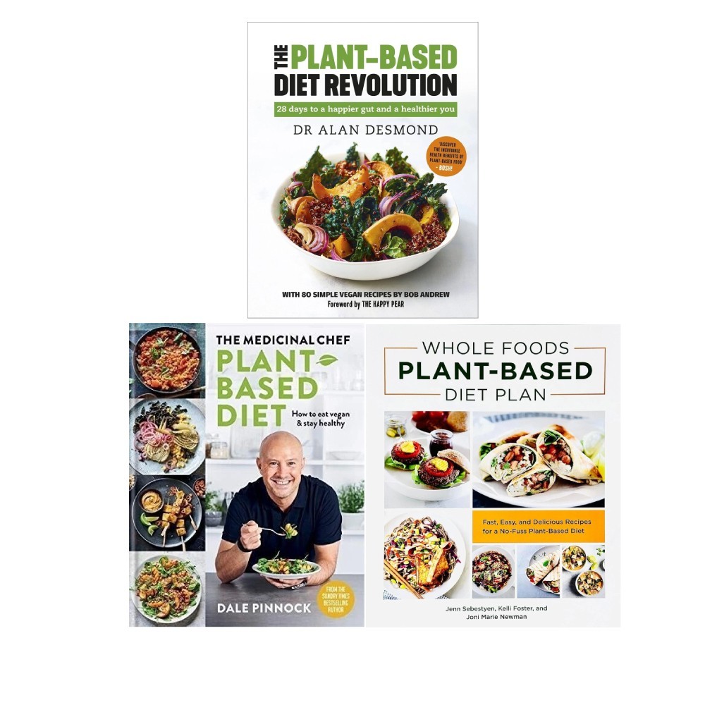 Medicinal Chef,Whole Foods Plant-Based Diet,Plant-Based Diet 3 Books Set