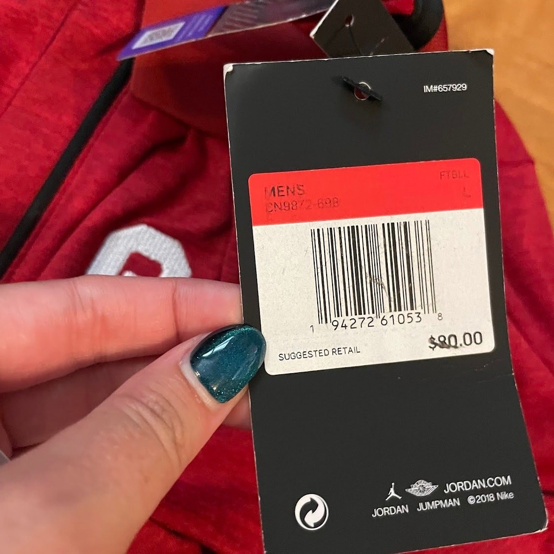 Nike Jordan Oklahoma Sooners Men's Red Polo Shirt  - Size L thumbnail 10