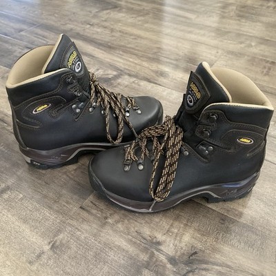 Asolo TPS 535 LTH V EVO Women s Hiking Boots Sz 7 Brown Leather Lace Up Mid Top