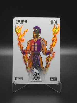 Sabotage ''Domantas Sabonis'' Bo Jackson Battle Arena Blizzard Battlefoil Fire