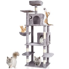 VEVOR Cat Tree for Indoor Cats,68.5" Cat Tower w/2 Cat Condos,Sisal Scratching P