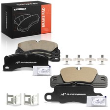 A-Premium 8pcs Ceramic Brake Pads Front & Rear for Porsche Panamera 2010-2015