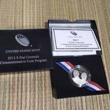 2013 Proof 5 Star Generals - Commemorative Half Dollar