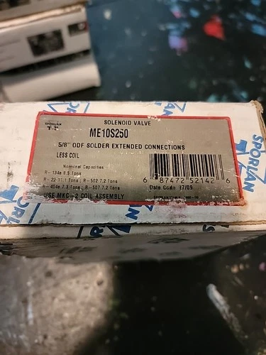 Sporlan ME10S250 5/8" ODF Solder Extended Connect Less Coil