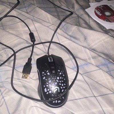 Geeknet GSME01 Wired Optical Gaming Mouse 6 Programmable Buttons Black