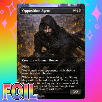 Opposition Agent FOIL Proxy Card with Custom Fantasy Art Design