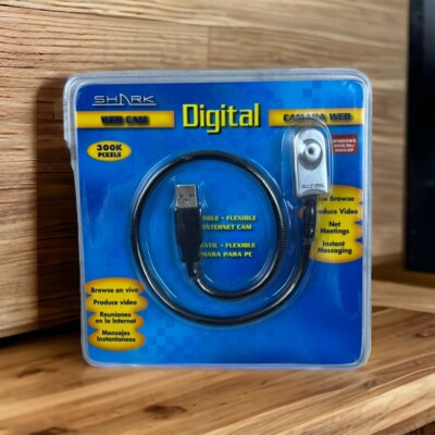 Shark Digital Webcam Digital Camera USB Portable Flexible New In Box