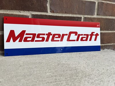 #ad Master Craft Boats 18x6 advertising garage sign Speed Boat $22.00