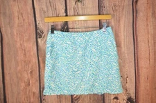 nivo Golf Skirt Womens Size XS Blue White Green Skort Stretch Tech Fabric