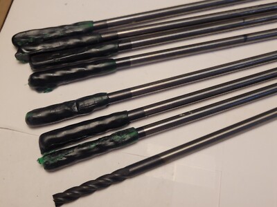 D&I Tool 1/4'' Dia. x 2'' x 12''  AItin Coated HSS  End Mill 8 NEW  Lot 309