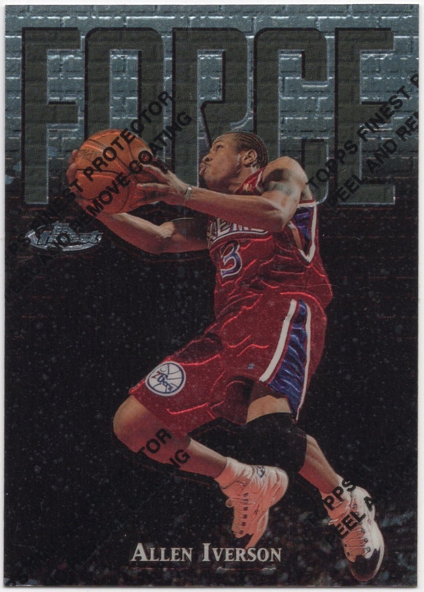 RB102 1997-98 Topps Finest Silver #143 Allen Iverson Philadelphia