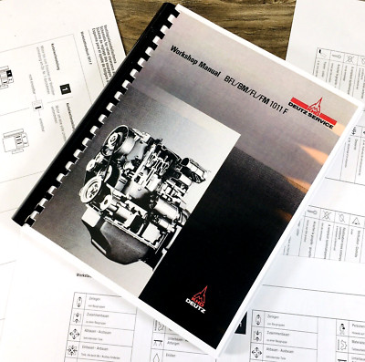 Deutz 1011F F F2L F3L F4L F3M F4M Bf4L Bf4M Service Manual Repair Shop Workshop