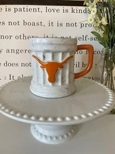 Encore University of Texas Longhorns Coffee Mug Ceramic Cup Burnt Orange White