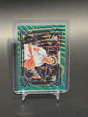 2024 Panini Prizm Draft Picks #82 Tidjane Salaun RC Green Wave Variation