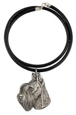 Schnauzer I - Necklace With Dog, Silver-Plated Pendant for Hundefans, Unique