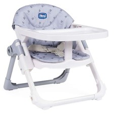 Chicco Chairy Booster Seat 6 Months to 3 Years (15 kg), Highchair Portable Grey