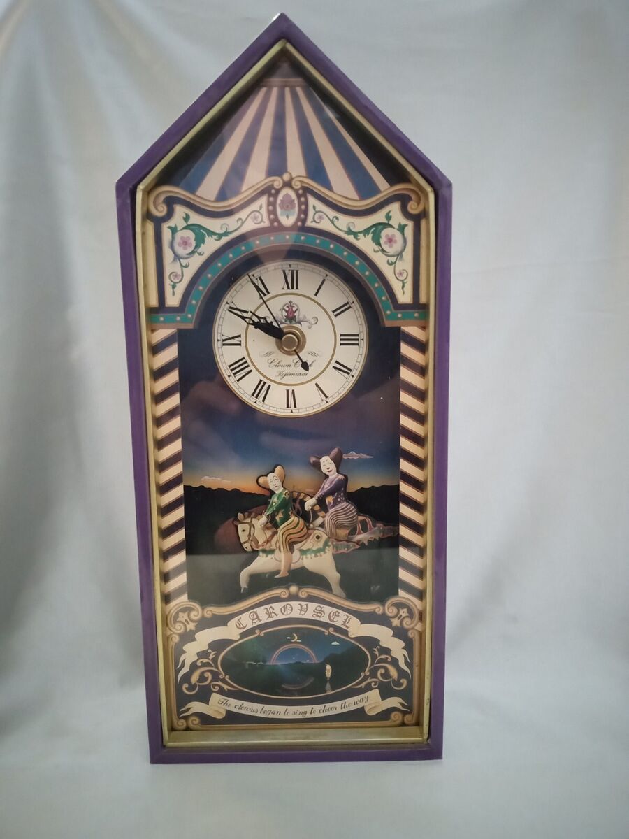 VINTAGE 1994 SANKYO KOJI MURAI CLOWN MUSEUM MUSICAL CLOCK LA VINTAGE 1994 SANKYO KOJI MURAI CLOWN MUSEUM MUSICAL CLOCK LA