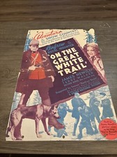 1938 One The Great White Trail Pressbook Cover Sheet (A)