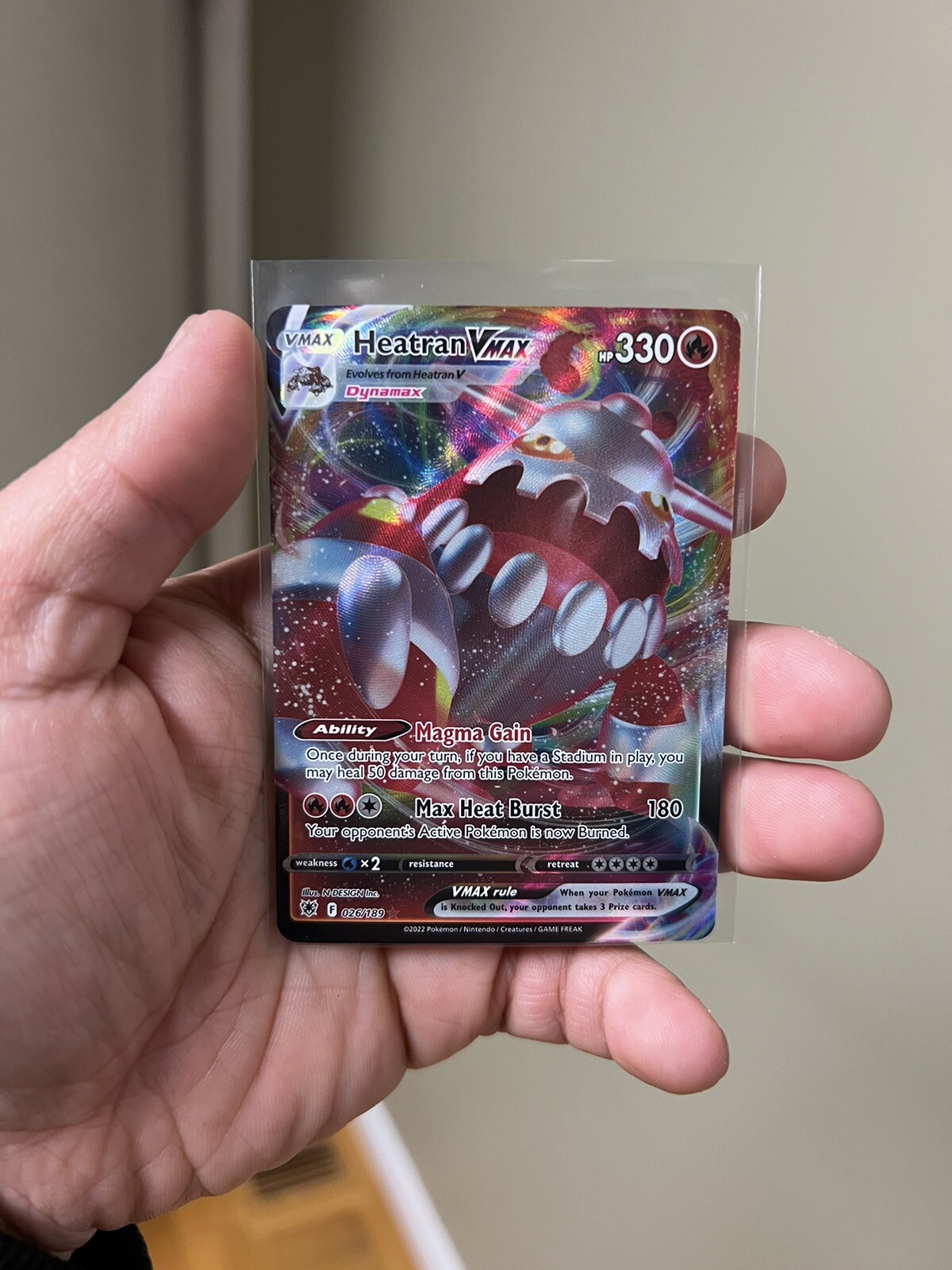 Heatran VMAX 026/189 Ultra Rare Astral Radiance Pokemon TCG NM