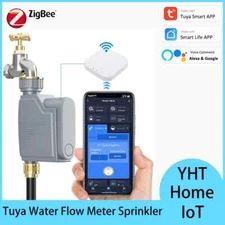 Water Flow Meter Wireless Watering Valve Timer Programmable Water Hose Sprinkler