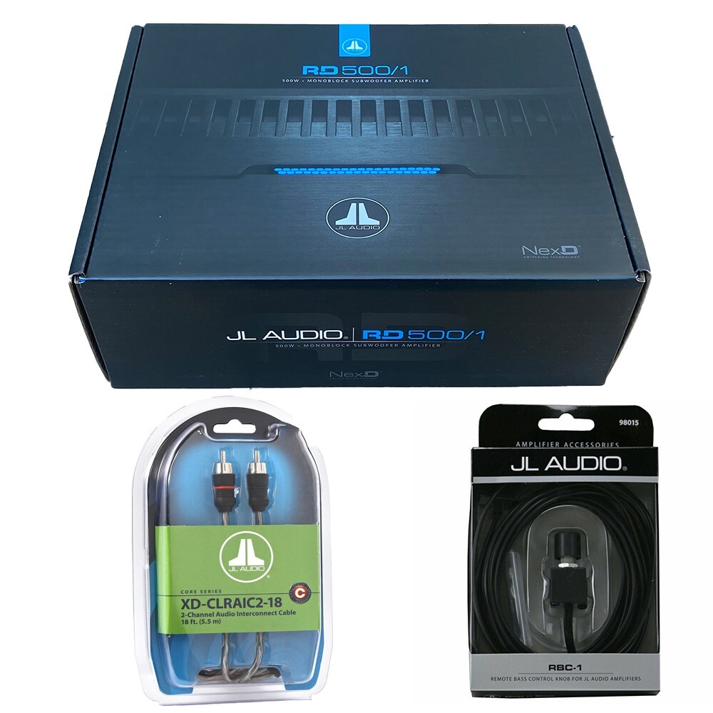 JL Audio RD5001 Вт Усилитель для сабвуфера RBC1 Ручка управления басами и корпус RCA 75190₽