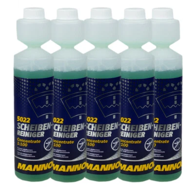 5x 250ml MANNOL 5022 Limpiador De Cristales 1:100 Concentrado De Limpieza - Imagen 1 de 2