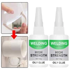 2PCS Multifunctional Welding High-Strength Oily Glue Universal Super Glue 50ML